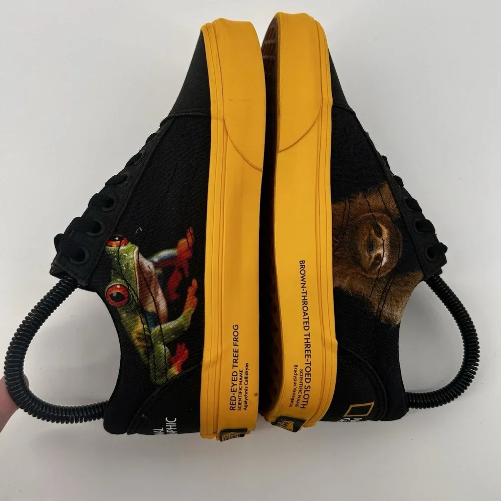 Vans X National Geographic Old Skool Mens 4 Womens 5.5 Skateboard Sneakers‎